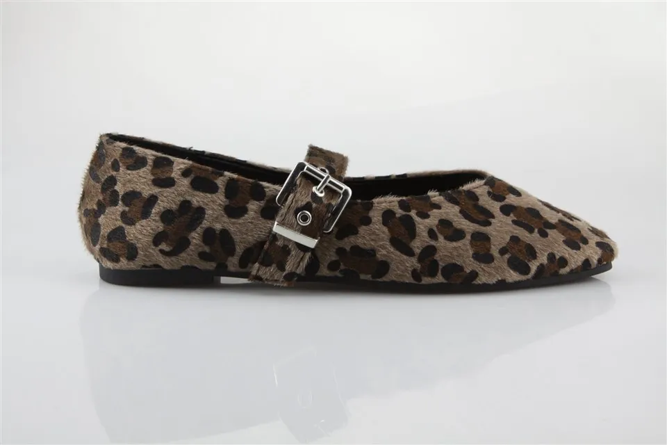 Closed Toe Flats With Ankle Strap